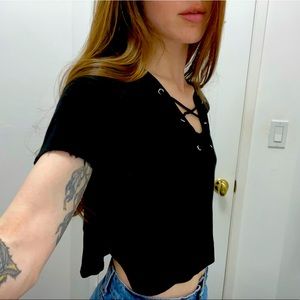 Black Brandy Melville Crop Top